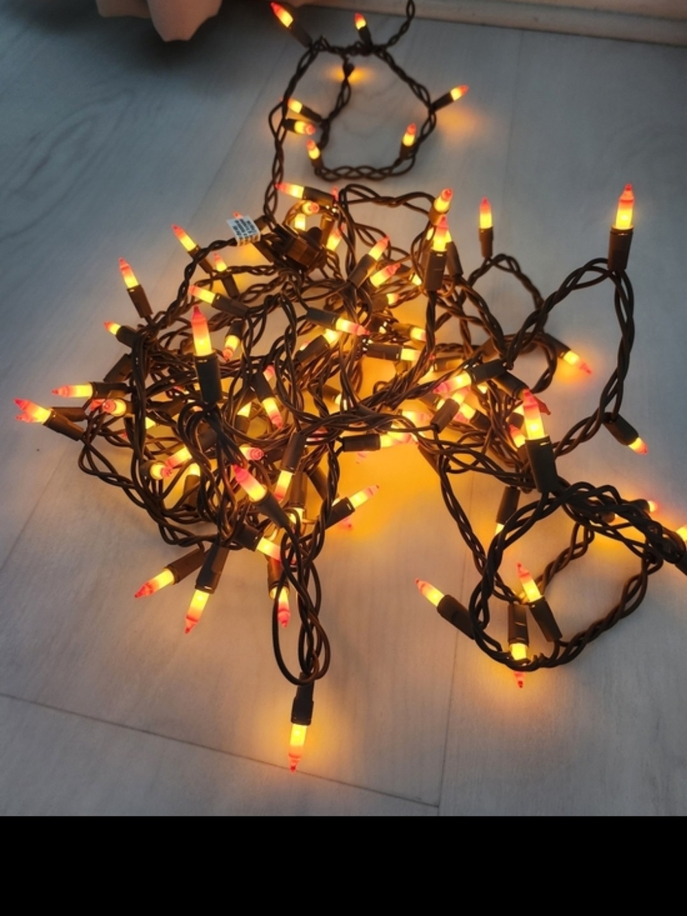 Hyde & EEk! Candy Corn Mini Halloween String Lights Brown  100 Count  Set Of 3 - Picture 8 of 9